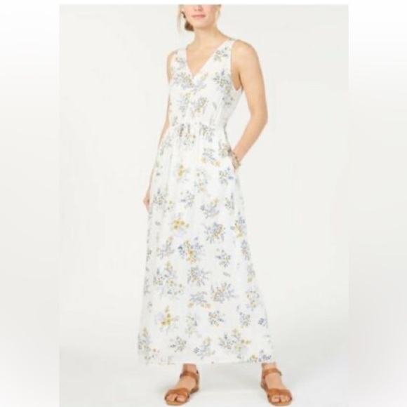 Lucky Brand Dresses & Skirts - New Lucky Brand Lined Floral Bohemian Maxi Dress w/Pockets Tie Waist Size: XS
